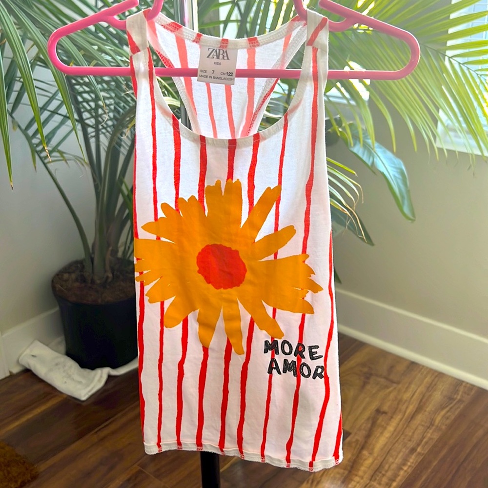 Zara Kids Summer Top w/ Tied Back.